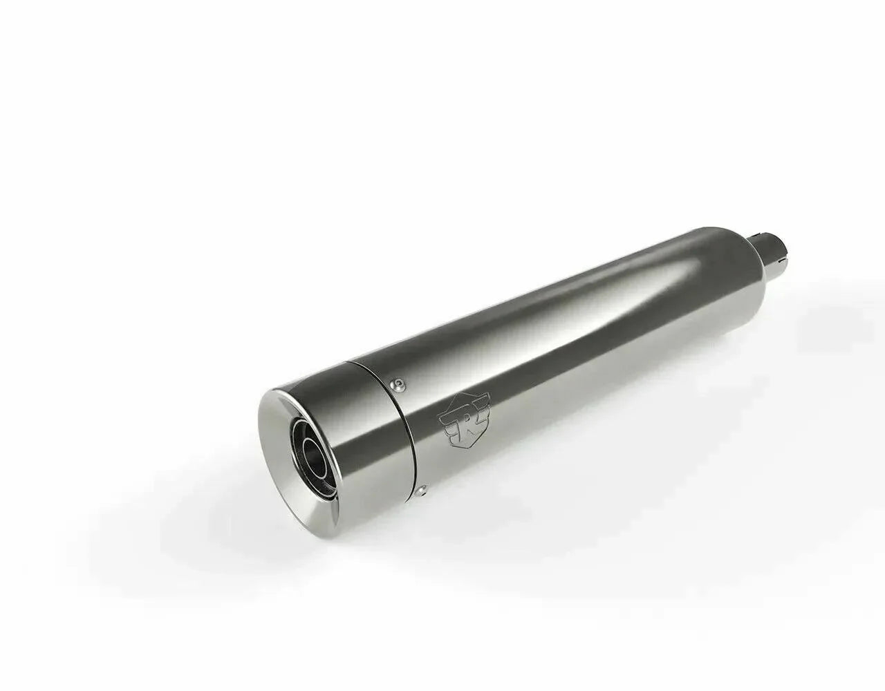 Straightcut Silencer for royal enfield, made of stainless steel, designed for improved exhaust flow and performance