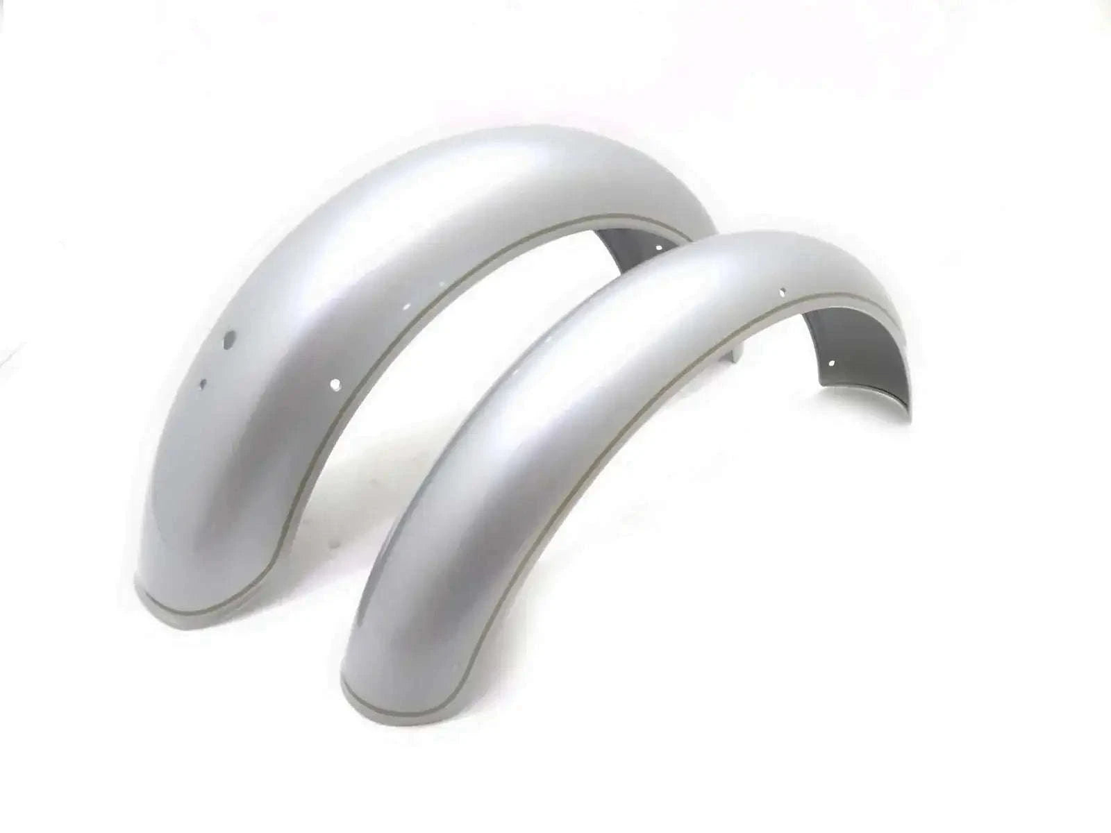 ROYAL ENFIELD SILVER PAINTED FRONT & REAR MUDGUARDS SET 500CC - StellerGear