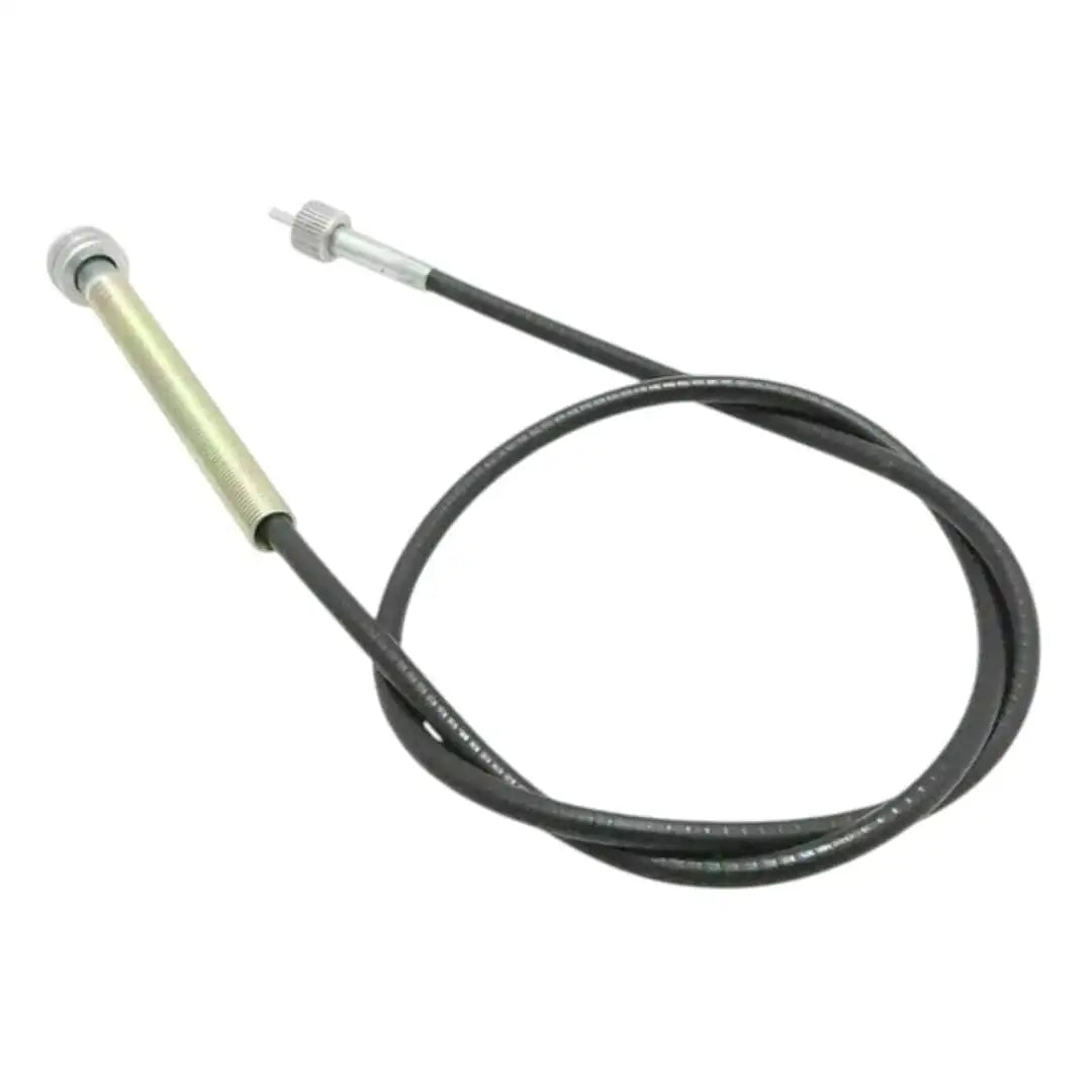 Royal Enfield speedo cable, flexible black metal housing, precision fit for accurate speed readings