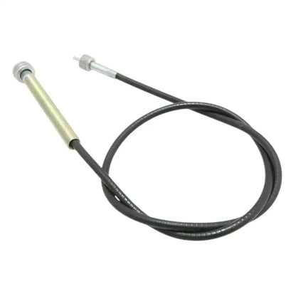 Royal Enfield speedo cable, flexible black metal housing, precision fit for accurate speed readings