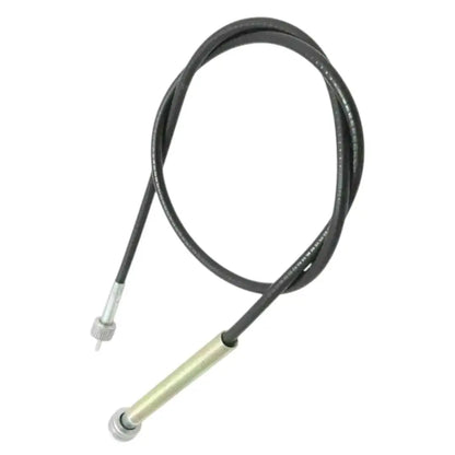 Speedo cable for Royal Enfield motorcycles, durable, black, designed for accurate speed readings