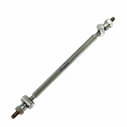 7 inch chrome front brake link rod for Royal Enfield, durable metal construction, ideal for brake system upgrades