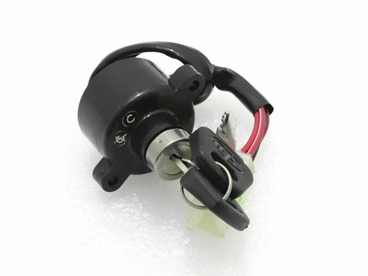 Ignition switch for Royal Enfield Thunderbird with key and wiring harness connectors