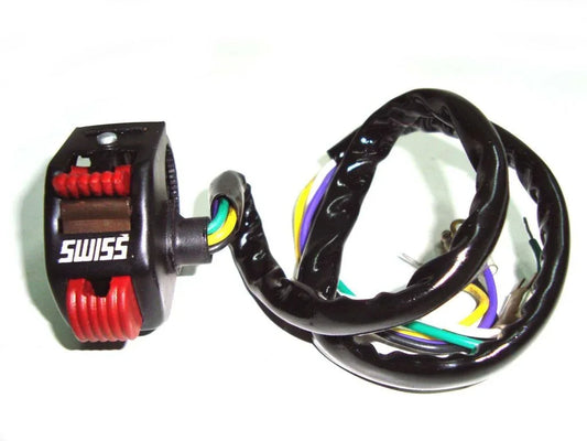 Horn dipper switch for Royal Enfield, compact design with durable wiring and easy installation