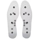 Acupressure Magnetic Foot Reflexology Massage Shoe Insoles + Free 5 Sujok Rings - StellerGear