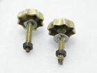 Side Tool Box Flower Screws Nuts Washer Pair Fits Royal Enfield Early - StellerGear