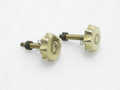 Side Tool Box Flower Screws Nuts Washer Pair Fits Royal Enfield Early - StellerGear