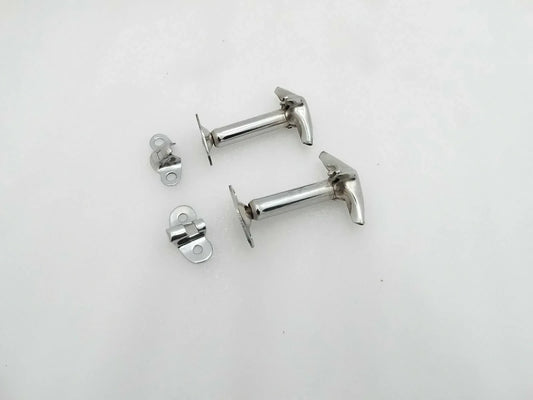 WILLYS FORD JEEP HOOD BONNET CHROMED LATCH KIT SET OF 2 - StellerGear