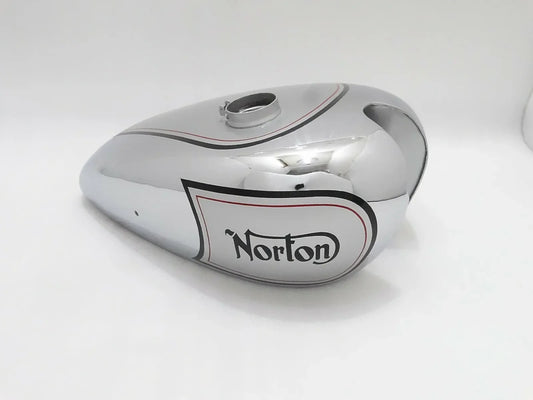 NORTON 16H SILVER PAINTED CHROME PETROL TANK - StellerGear
