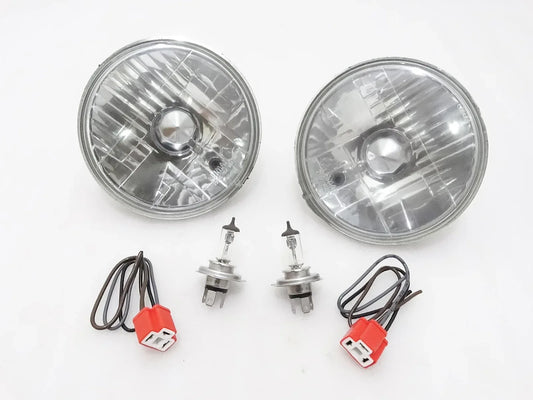 SUZUKI SAMURAI GYPSY 7'' HEAD LIGHT SEALED BEAM WITH BULB HOLDER PAIR - StellerGear