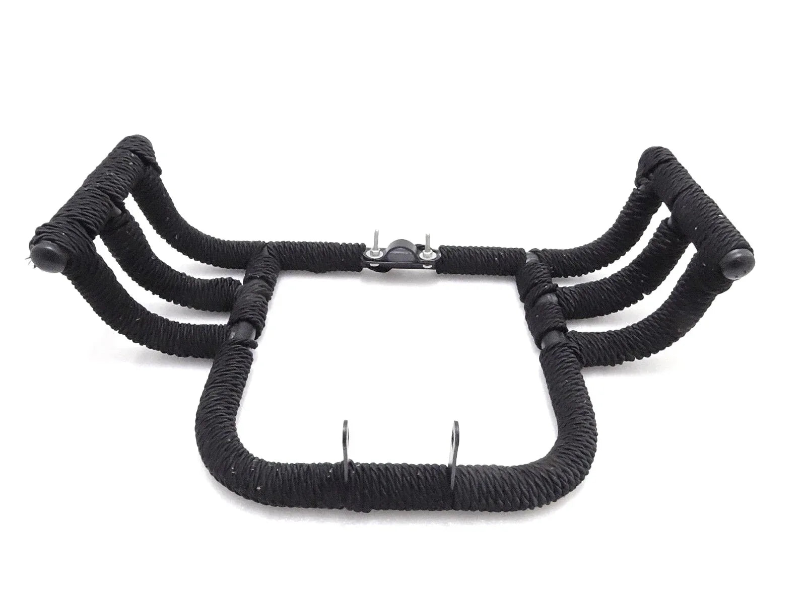 FRONT LEG GUARD WRAPPED WITH BLACK ROPE AIRFLY FOR ROYAL ENFIELD - StellerGear