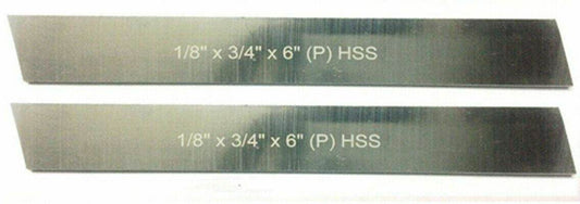 Juego de 2 brocas para cuchillas de tronzar o cortar HSS 1/8"x 3/4" (ancho) x 6" (largo) agaexportworld