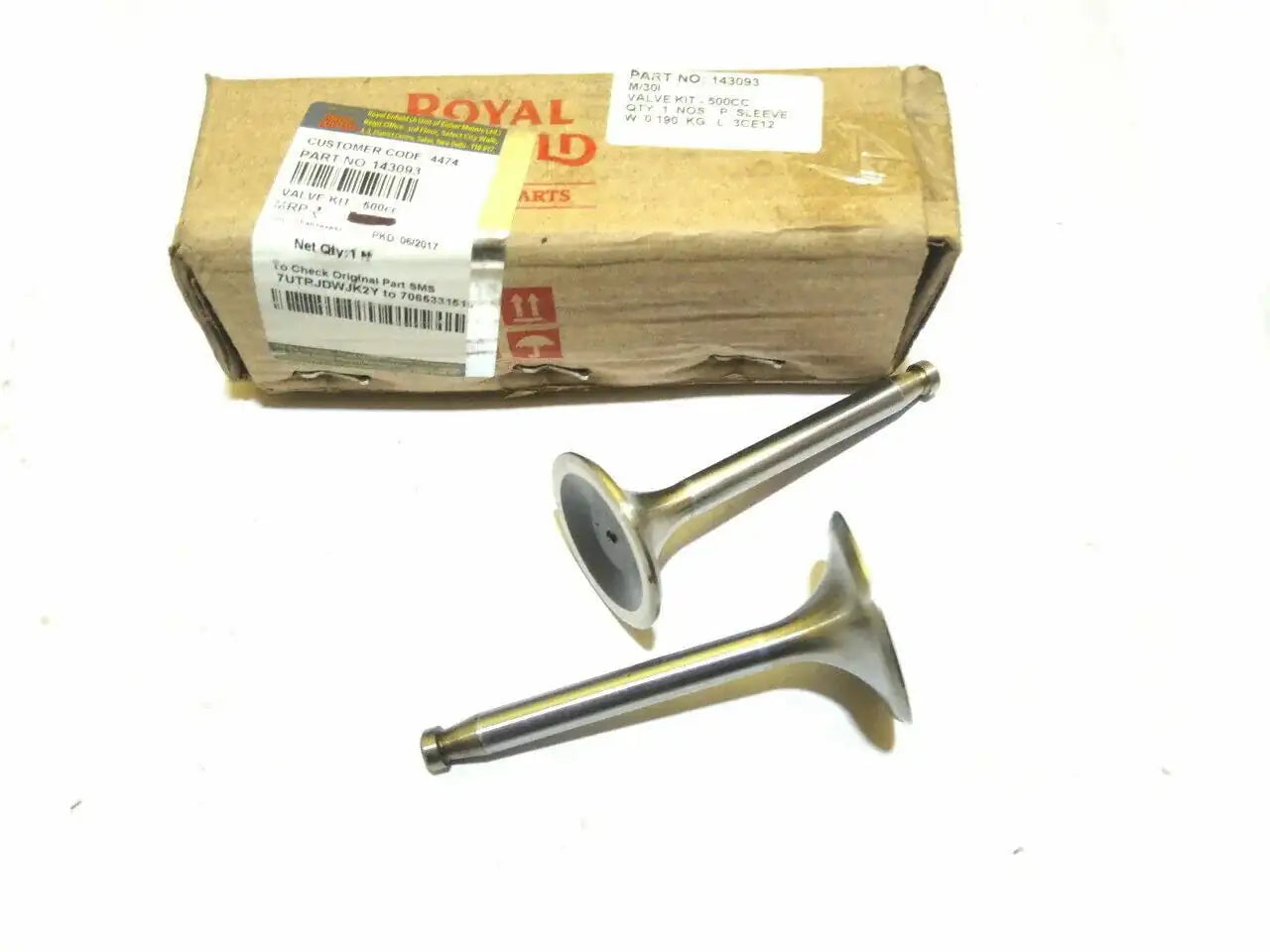 ROYAL ENFIELD BULLET ENGINE HEAD VALVE KIT 500cc MODEL - StellerGear