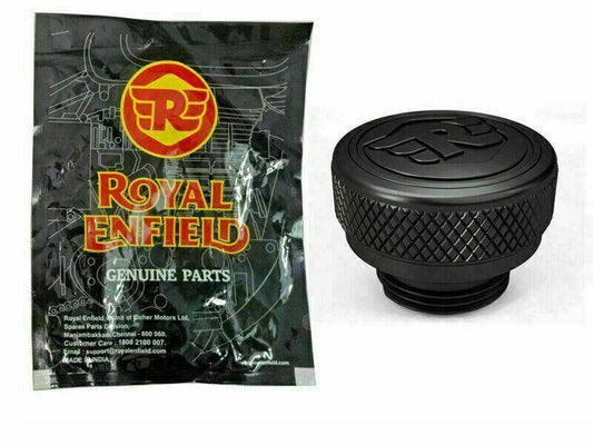 FOR Royal Enfield Interceptor 650cc Black Machined Oil Filler Cap - StellerGear