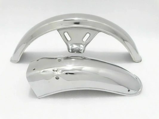 Yamaha RXS100 ,RX125 Chrome Mudguard Set Front And Rear - StellerGear