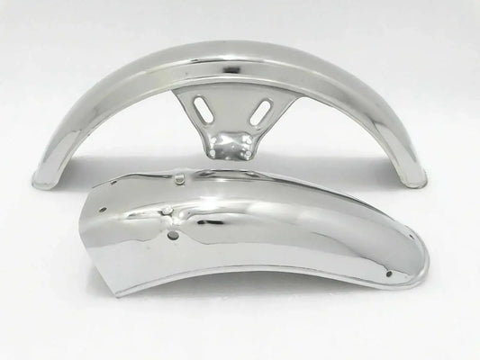 Yamaha RXS100 ,RX125 Chrome Mudguard Set Front And Rear - StellerGear