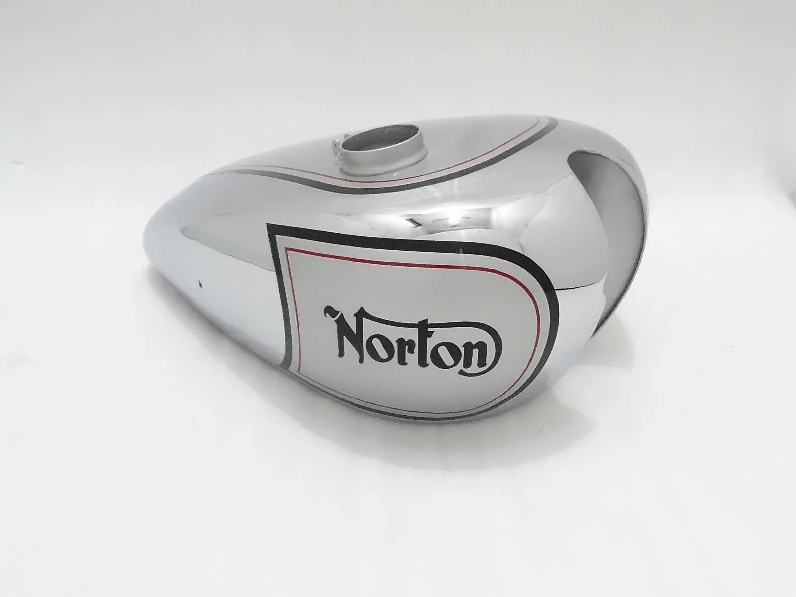 NORTON ES2 SILVER PAINTED CHROME PETROL TANK - StellerGear