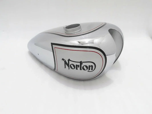 NORTON ES2 SILVER PAINTED CHROME PETROL TANK - StellerGear