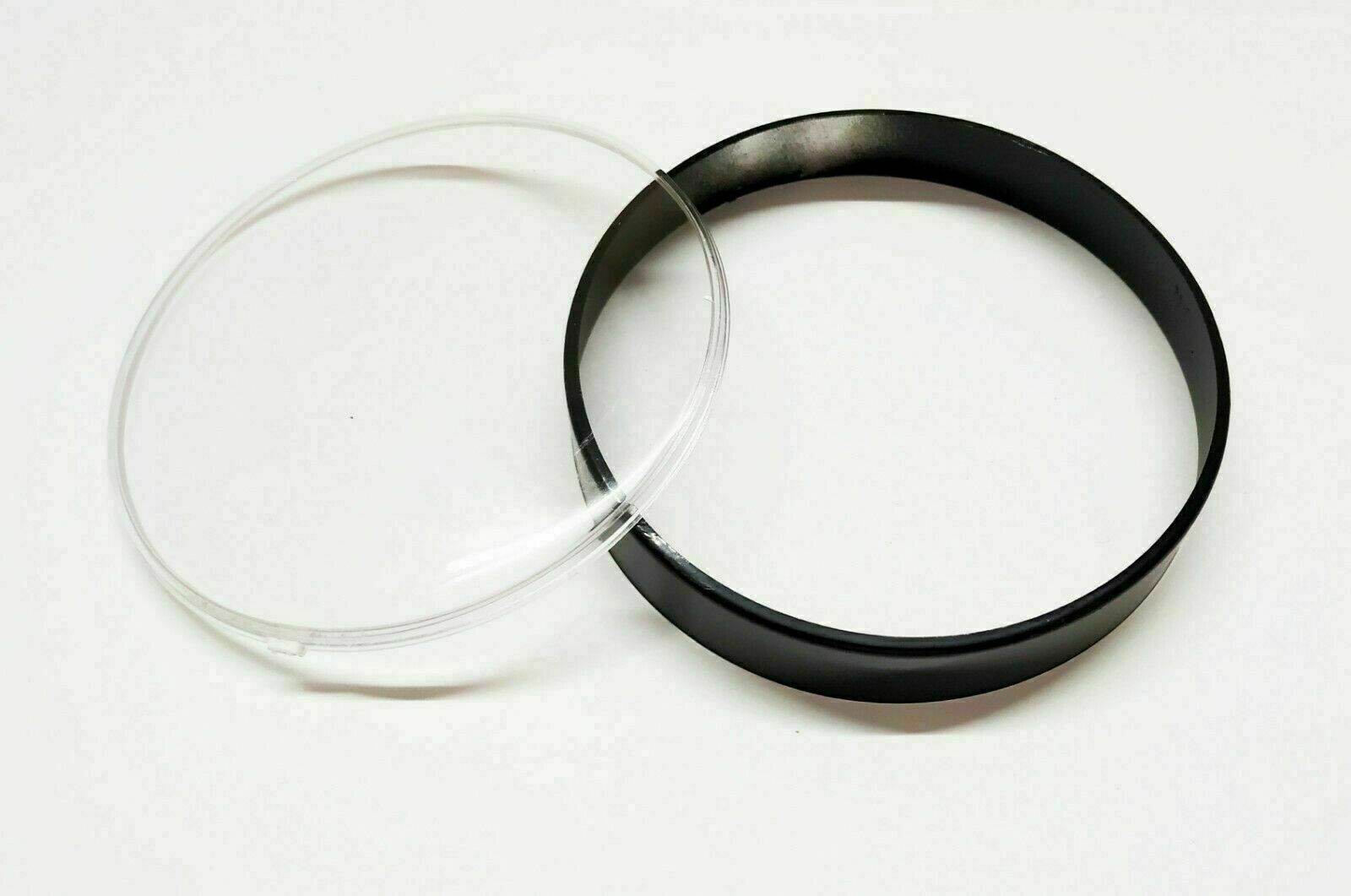 Vespa Classic Black 105 Mm Speedo Rim & Plastic Lens Kit - StellerGear