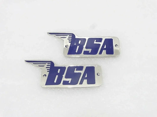 BSA A7 B31 C11 PETROL TANK BADGES PAIR - StellerGear