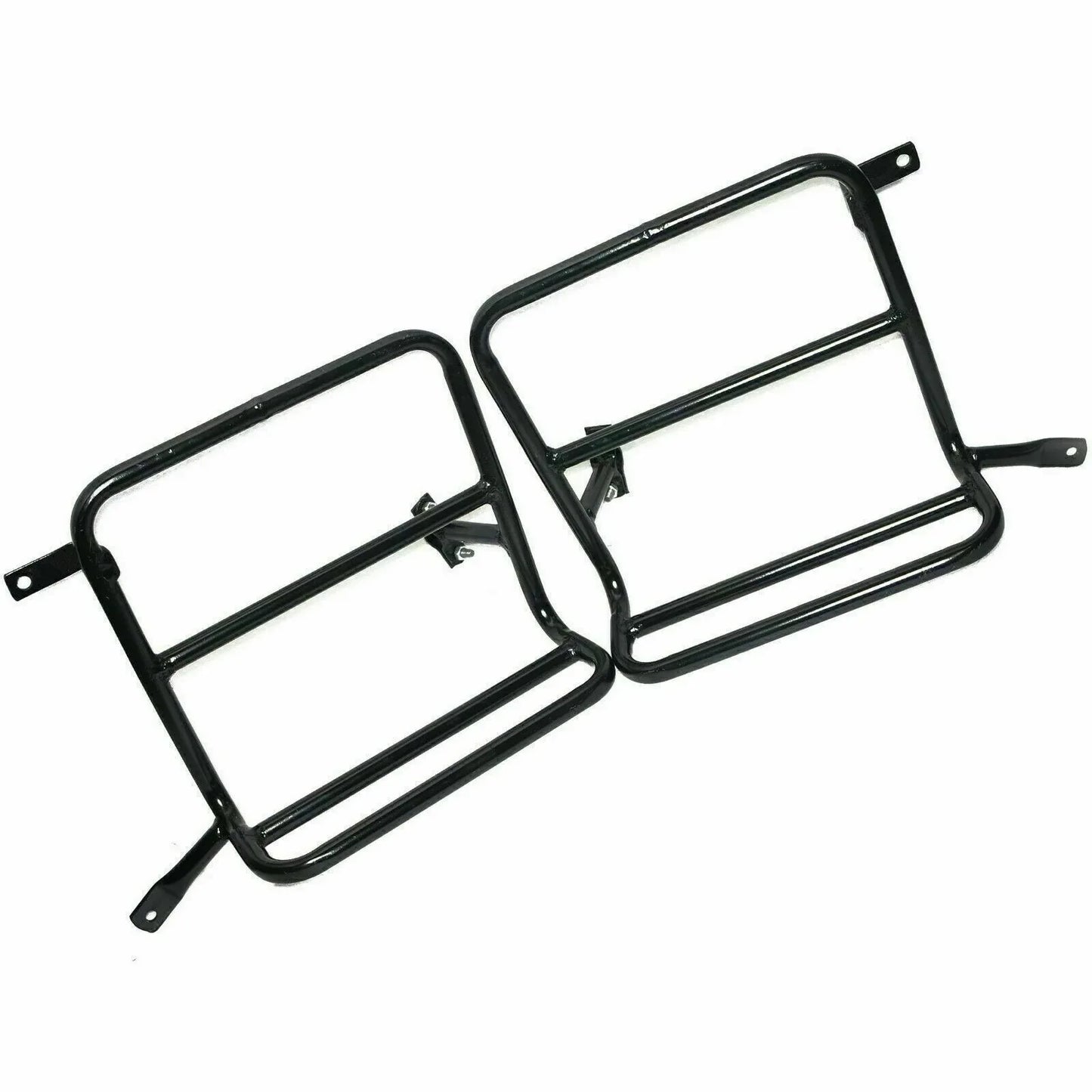 Military Pannier Fitting Frame Set Black FOR Royal Enfield Classic 500cc - StellerGear