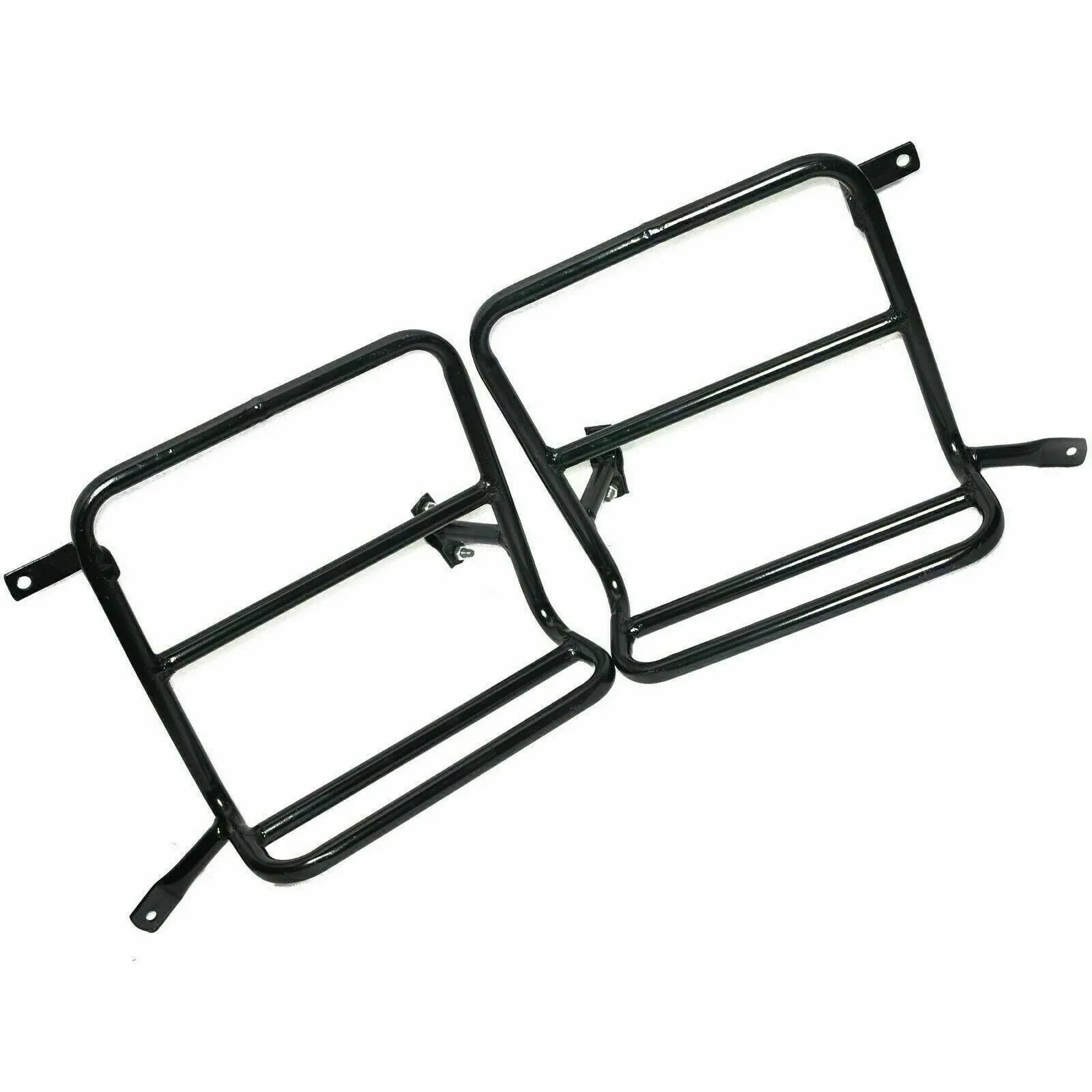 Military Pannier Fitting Frame Set Black FOR Royal Enfield Classic 500cc - StellerGear
