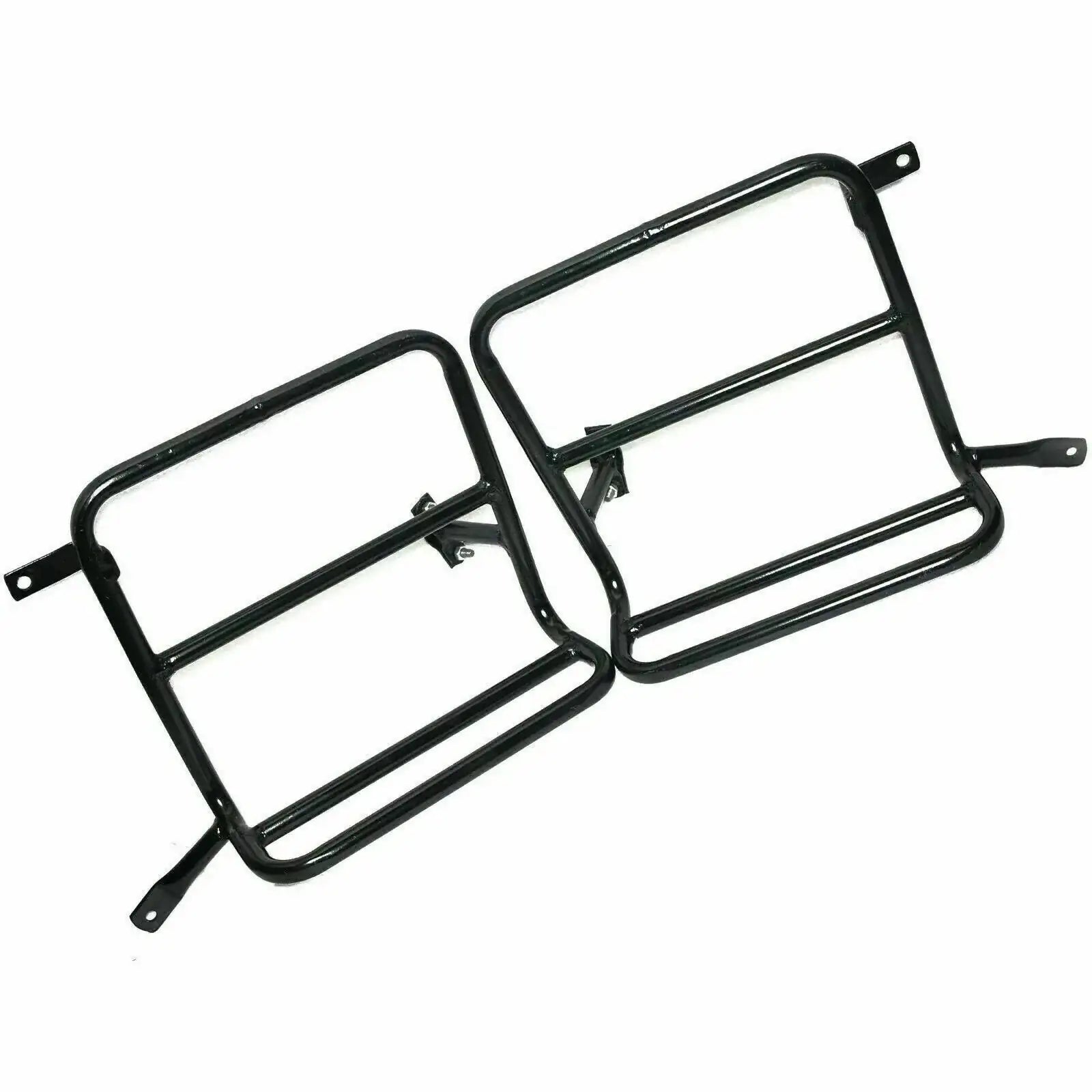 Military Pannier Fitting Frame Set Black FOR Royal Enfield Classic 500cc - StellerGear