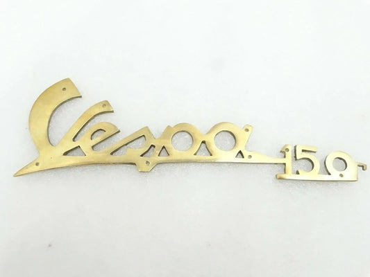 Vespa Brass Badge With Rivets VBB VBA Super Sprint - StellerGear