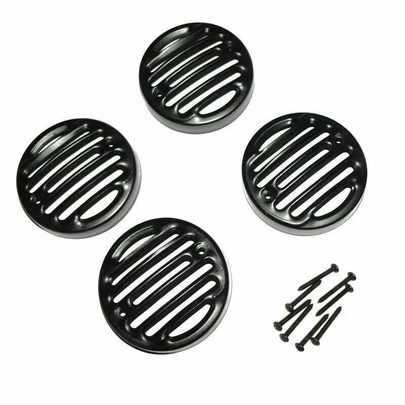 Front & Rear Indicator Grill Set of 4 Black For Royal Enfield Classic - StellerGear