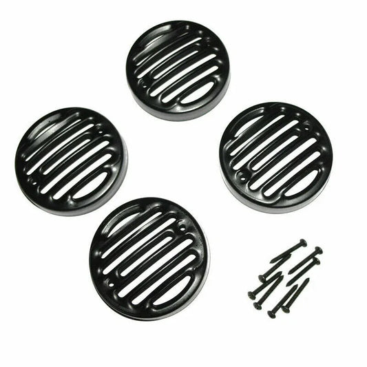Front & Rear Indicator Grill Set of 4 Black For Royal Enfield Classic - StellerGear