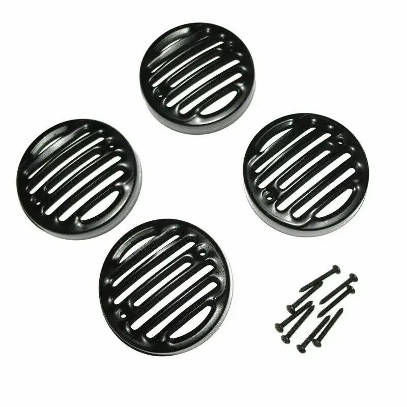 Front & Rear Indicator Grill Set of 4 Black For Royal Enfield Classic - StellerGear