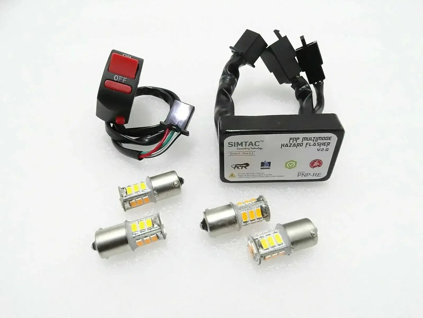 Royal Enfield Classic Uce Simtac Pnp Hazard Flasher 12v With Bulbs - StellerGear