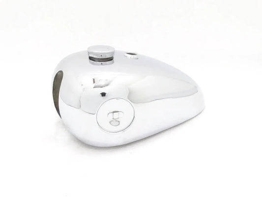 BSA B33 2 GALLON SWINGING ARM CHROME PETROL TANK 1955 + CAP - StellerGear