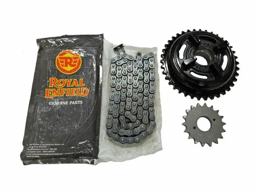 Royal Enfield Classic 500cc Model Complete Chain Sprocket Assembly - StellerGear
