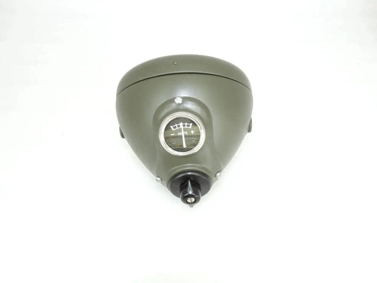 BSA, TRIUMPH, ROYAL ENFIELD LUCAS TYPE 6 1/2" GREEN PAINTED HEADLIGHT - StellerGear