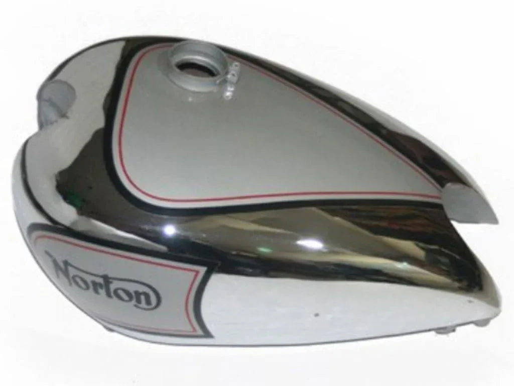 Chromed/Silver Painted Petrol Tank For Norton ES2 Model - StellerGear