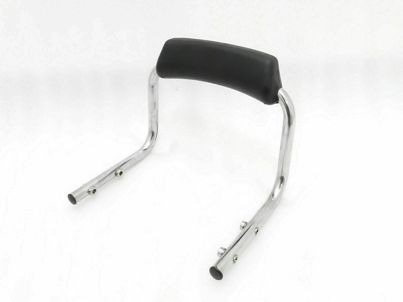 Backrest Bar With Rubber Support Chromed Fits Royal Enfield Classic Uce - StellerGear