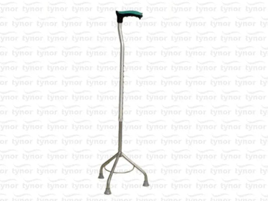 Tynor walking stick tripod with three-leg base and adjustable center pole