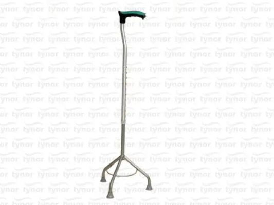 Tynor walking stick tripod with three-leg base and adjustable center pole