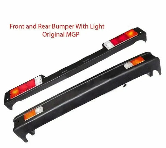 Fit For Suzuki Samurai Sj413 410 Front & Rear Bumper Set With Lights Sierra Drover - StellerGear
