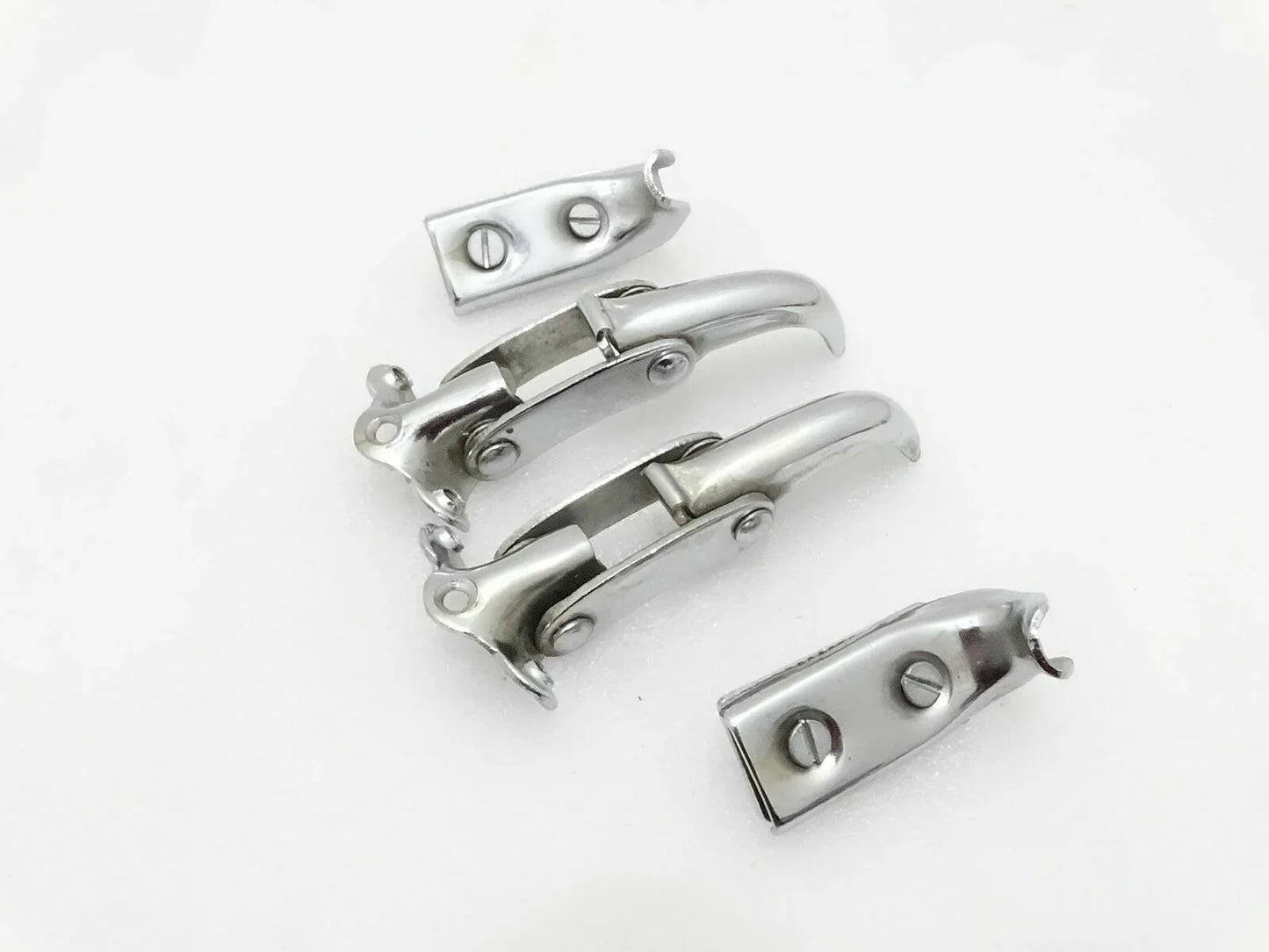 WILLYS JEEP 50-52 M38s CJS FORD CHROMED WINDSHIELD INTERIOR LATCH KIT - StellerGear