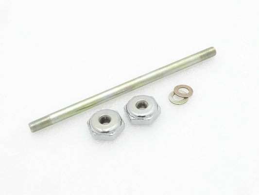 ROYAL ENFIELD BULLET FOUNDATION REAR SUSPENSION AXLE & CHROMED NUT - StellerGear