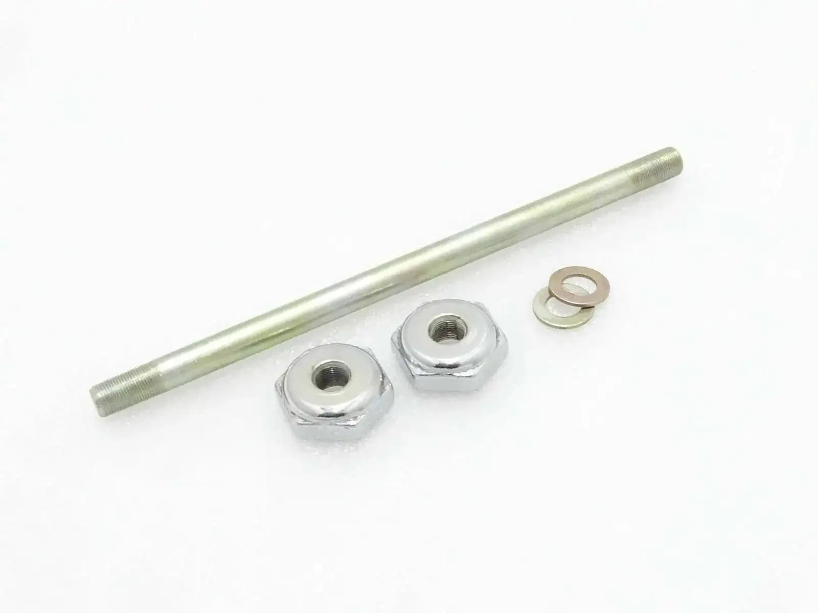 ROYAL ENFIELD BULLET FOUNDATION REAR SUSPENSION AXLE & CHROMED NUT - StellerGear