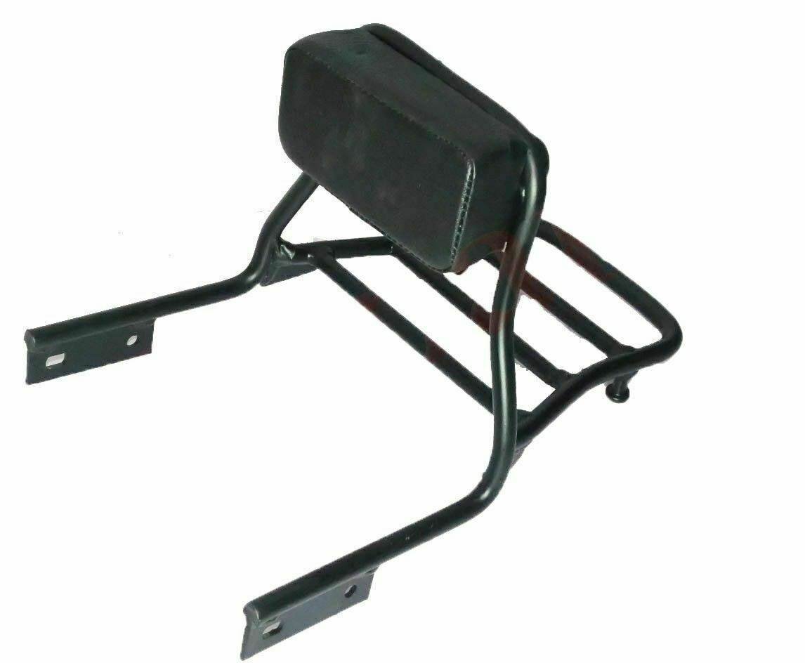 Rear Passenger Backrest With Carrier Black Fits Royal Enfield Bullet Classic - StellerGear