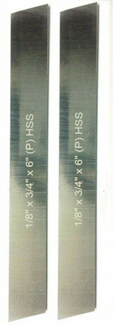 Juego de 2 brocas para cuchillas de tronzar o cortar HSS 1/8"x 3/4" (ancho) x 6" (largo) agaexportworld