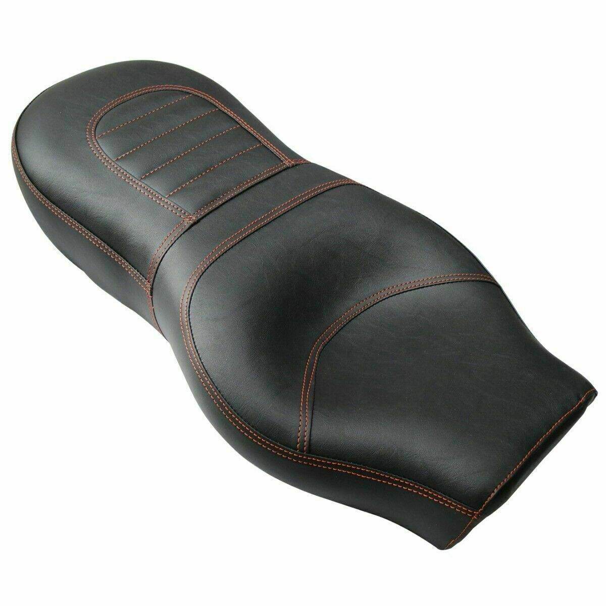 Custom Made Cushioned Seat Black Fits Royal Enfield Interceptor 650 - StellerGear