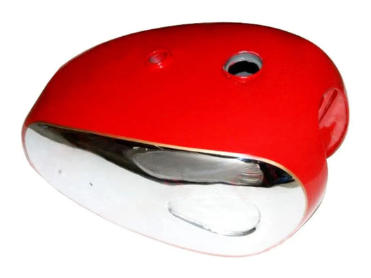 Red Painted BSA Chrome Plated Petrol Tank For BSA Goldstar A7 A10 - StellerGear