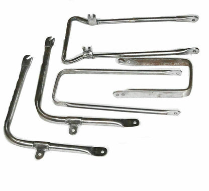 Bsa C11 C12 C10 250cc Bare Metal Front Rear Mudguard Set With Stays Fitting - StellerGear