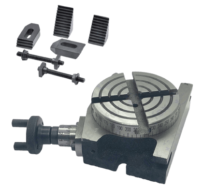 3" HORIZONTAL & VERTICAL PRECISION ROTARY TABLE w. Clamping kit