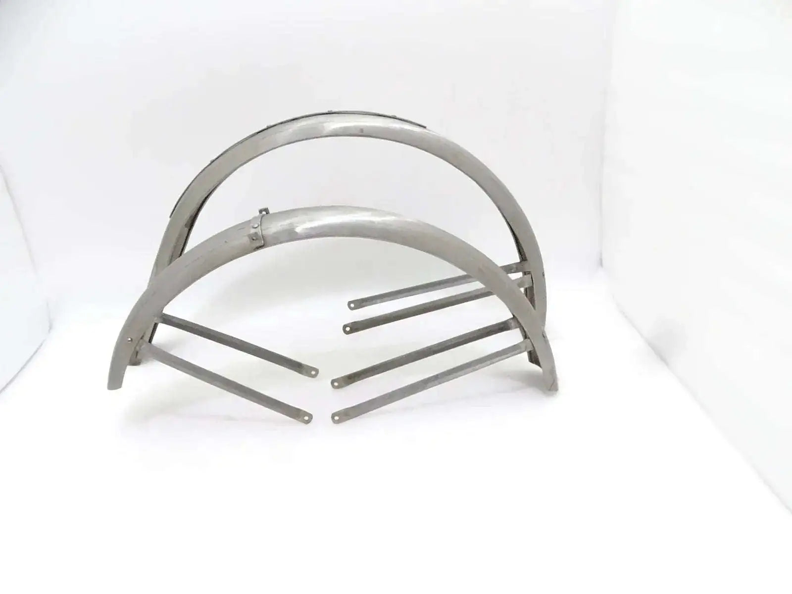 DKW RT100 DE LUXE 1935 & ONWARDS RAW STEEL MUDGUARD SET - StellerGear